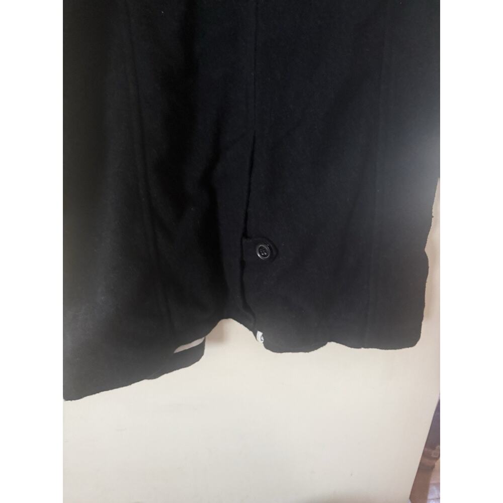 MINT Superdry Duffle Wool Hooded Zip Coat Grey Purple Toggle Size L WARM EUC - Picture 8 of 11